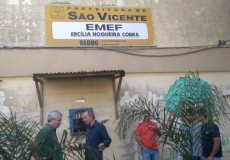 Manutenção na Emef Ercília Nogueira Cobra